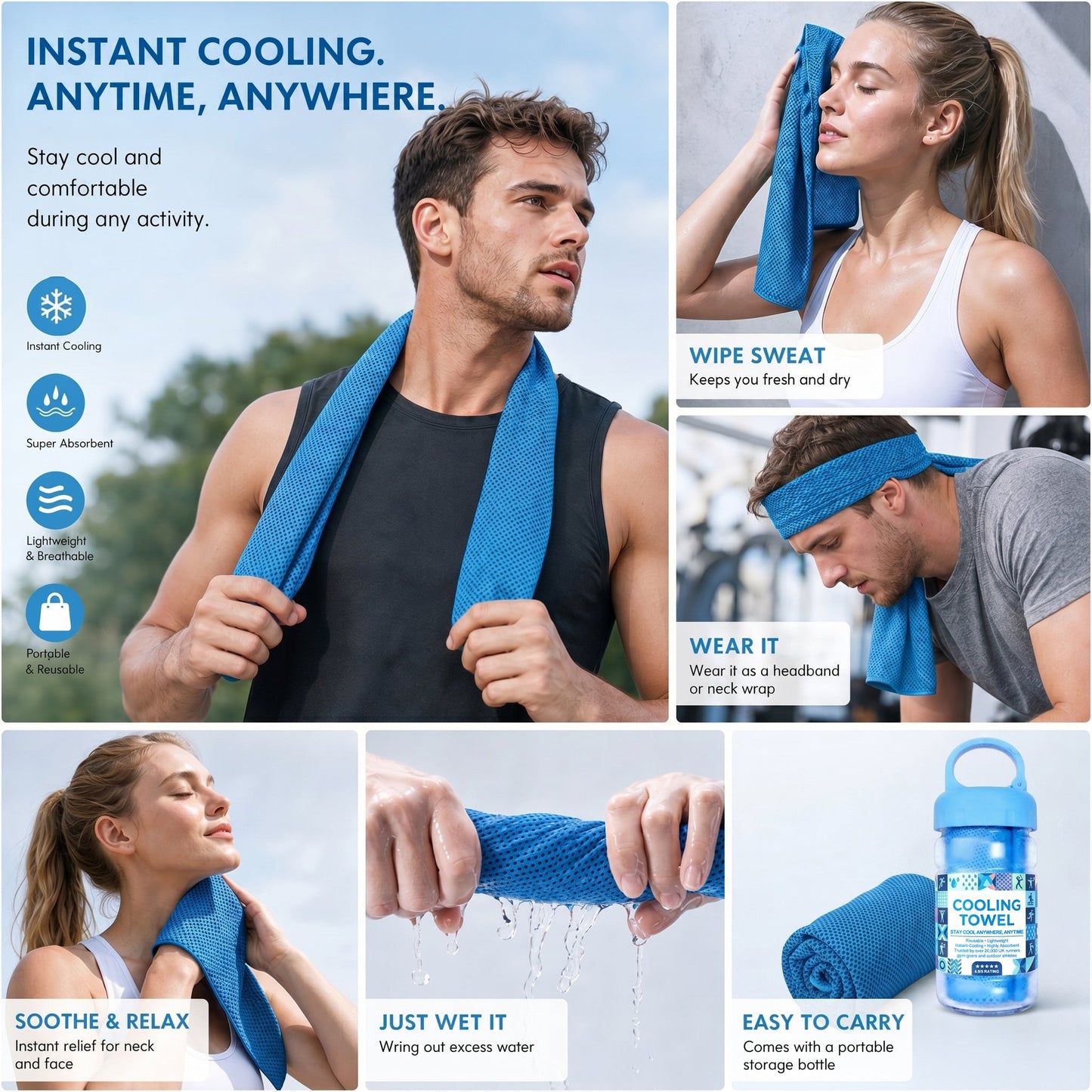 ❄️Absorbent Quick-Drying Gym Cooling Towels ❄️