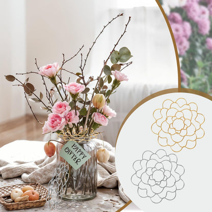 🏆Flash Sale⚡ 50K+ SOLD! Almost Gone-💥🌸Stainless Steel Floral Grid Organizer♻️