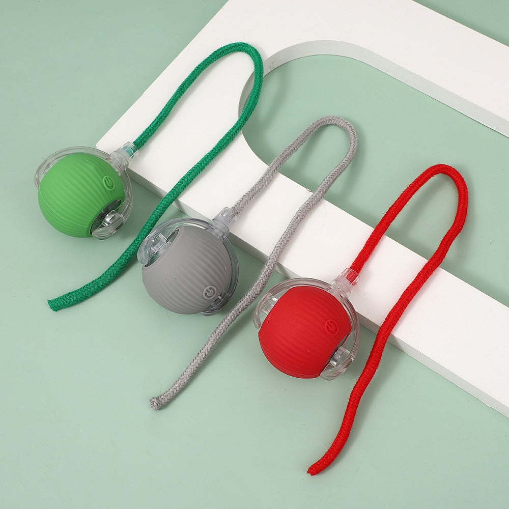 🐾Interactive Smart Chase Ball for Cats & Dogs – USB Rechargeable Automatic Rolling Teaser Toy with Speedy Tail