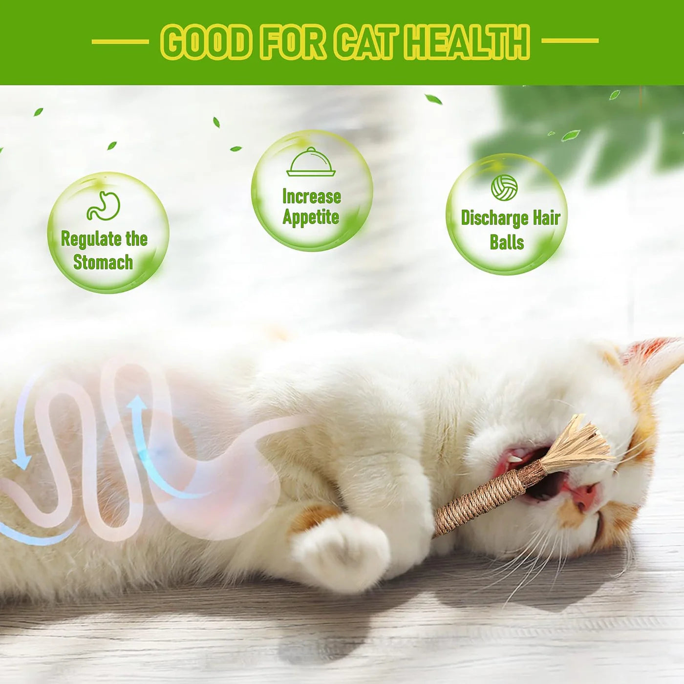 Mresio®🔥😻 Cat Toys Chew Rope & Silvervine Sticks for Bored Indoor Adult Cats