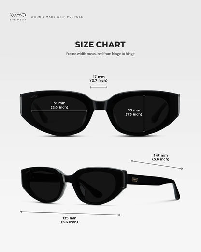 Astra Modern Flat-Lens Cat-Eye Sunglasses
