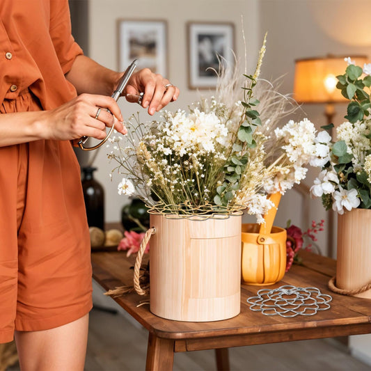 🏆Flash Sale⚡ 50K+ SOLD! Almost Gone-💥🌸Stainless Steel Floral Grid Organizer♻️