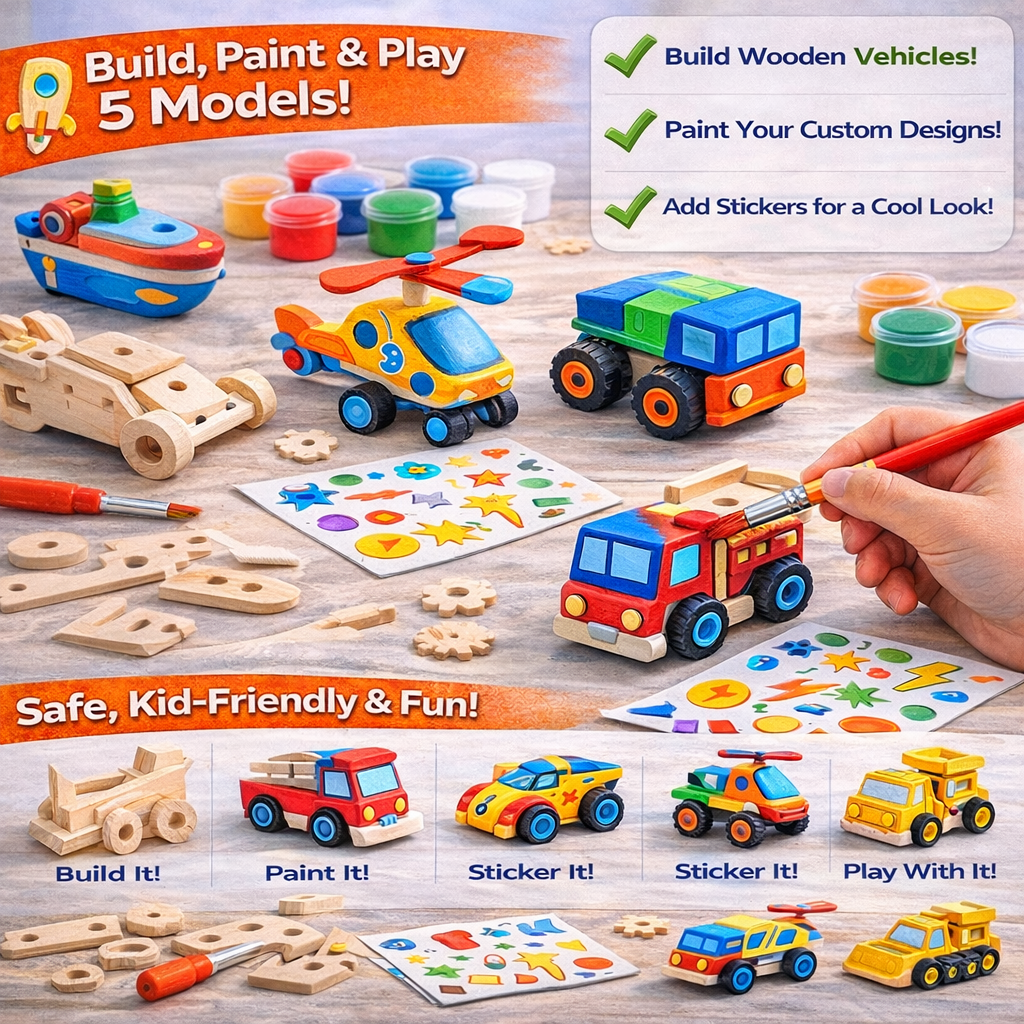 Set de construcción y pintura CREATIVO Playzio