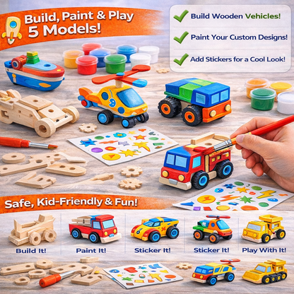 Set de construcción y pintura CREATIVO Playzio