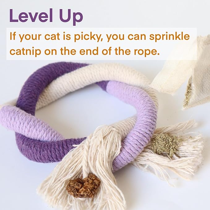 Mresio®🔥😻 Cat Toys Chew Rope & Silvervine Sticks for Bored Indoor Adult Cats