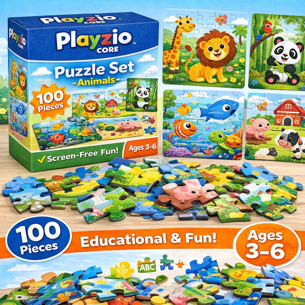 Juego de rompecabezas Playzio CORE – Animales