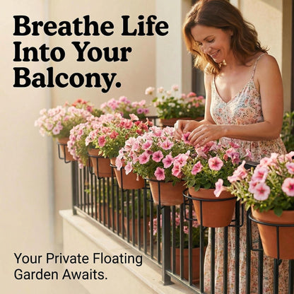 💥 Limited Deal – Railing Plant Hanger 🌼 Heavy Duty, No Drill